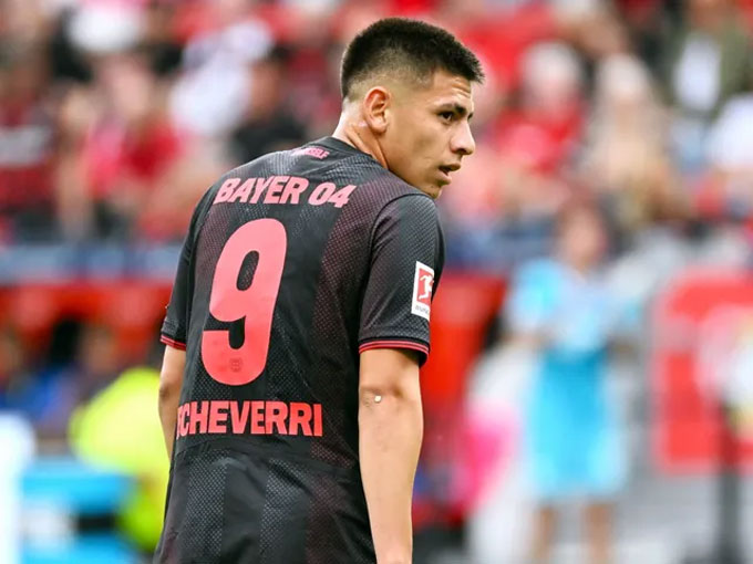 Echeverri không được ra sân nhiều tại Leverkusen