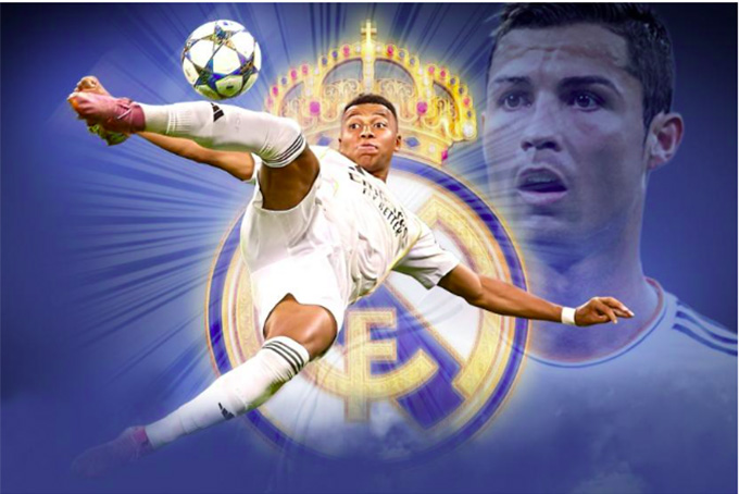 Kylian Mbappe san bằng kỷ lục ghi bàn trong một năm dương lịch cho Real Madrid của Cristiano Ronaldo