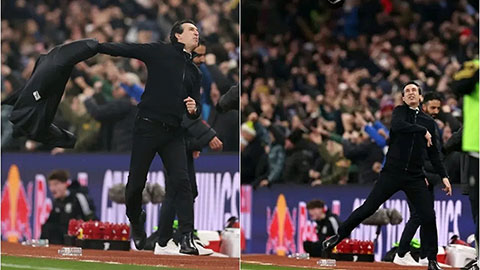  HLV Unai Emery giải thích lý do ném áo ở trận Aston Villa vs MU