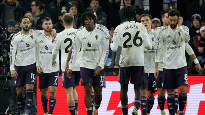 MU không kiếm nổi điểm nào khi làm khách của Aston Villa
