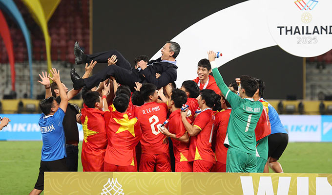 U22 Việt Nam lội ngược dòng ngoạn mục ở SEA Games 33 - Ảnh: Đức Cường