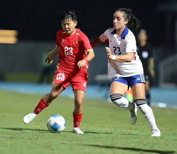 Tiền vệ Bích Thùy sáng cửa nằm trong Top 3 QBV nữ. Ảnh: Đức Cường 