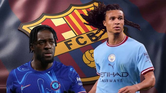 Barca đang tính mượn Nathan Aka (Man City) hoặc Axel Disasi (Chelsea) trong tháng 1.