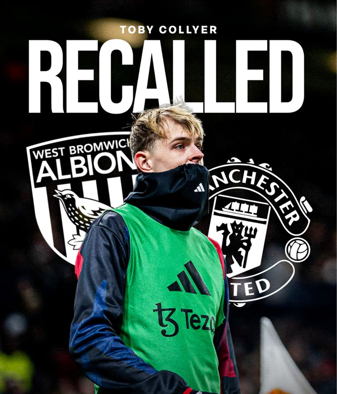 Collyer đã được MU gọi về dù đang được cho mượn tại West Brom