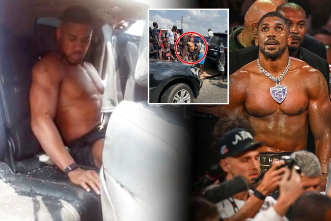 Anthony Joshua may mắn thoát chết sau vụ tai nạn kinh hoàng