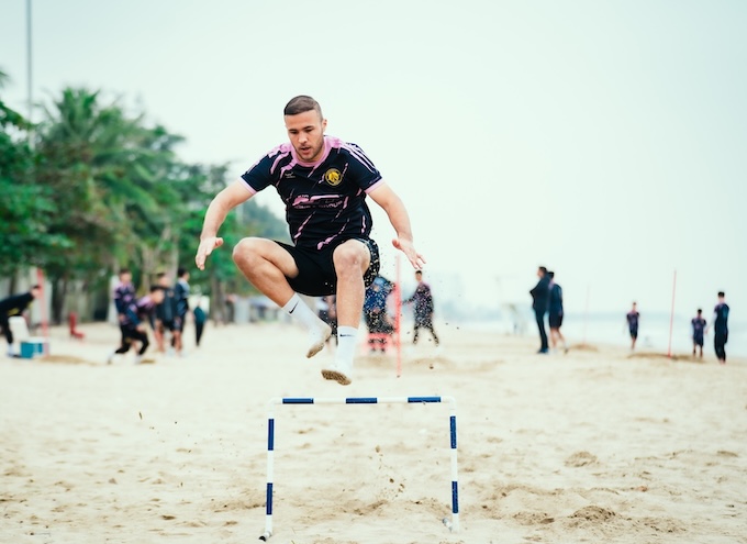 Những ngoại binh còn lại đang tập luyện tại Thanh Hoá. Ảnh: CTV