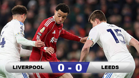  Kết quả Liverpool 0-0 Leeds: Tân binh có điểm