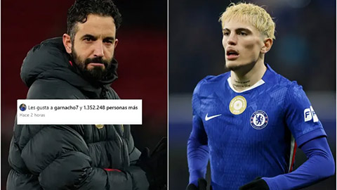  Garnacho hả hê khi Amorim bị sa thải