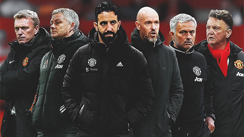  Top HLV MU tệ nhất thời hậu Sir Alex: Amorim đứng ở đâu?