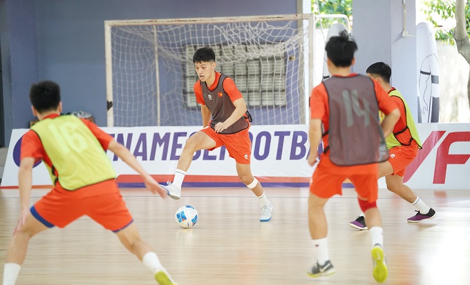 Đội đang tích cực tập luyện để hướng đến VCK futsal châu Á 2026