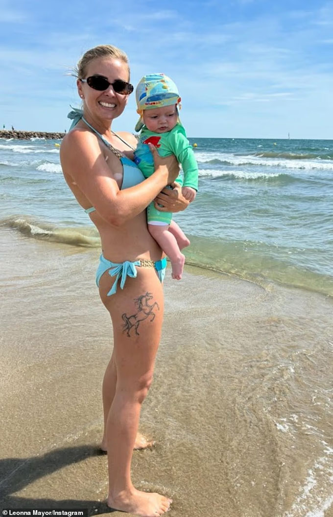 Leonna chỉ còn đăng hình ảnh con trai