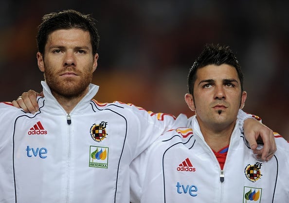 Xabi Alonso và Villa ở ĐT TBN