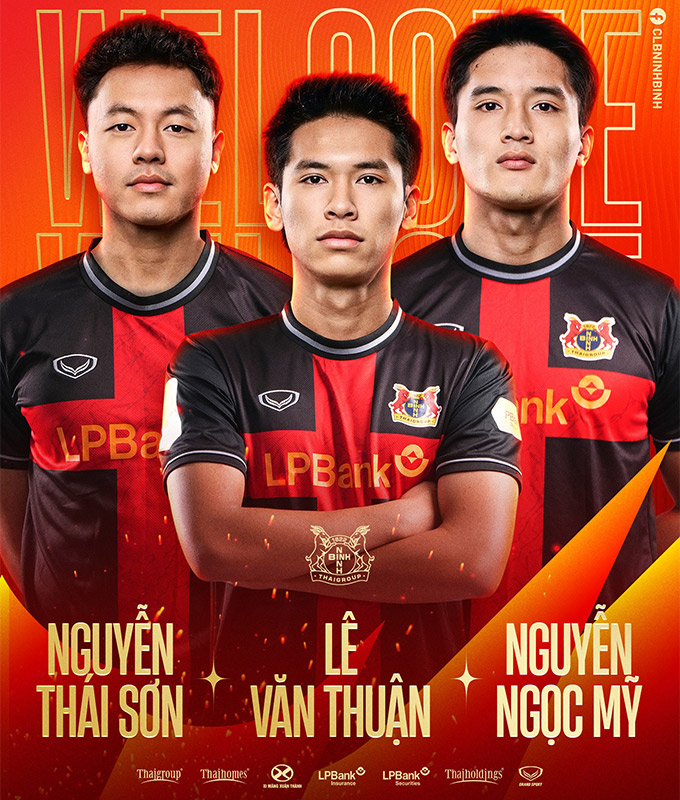 Ninh Bình công bố hợp đồng với 3 tuyển thủ U23 Việt Nam