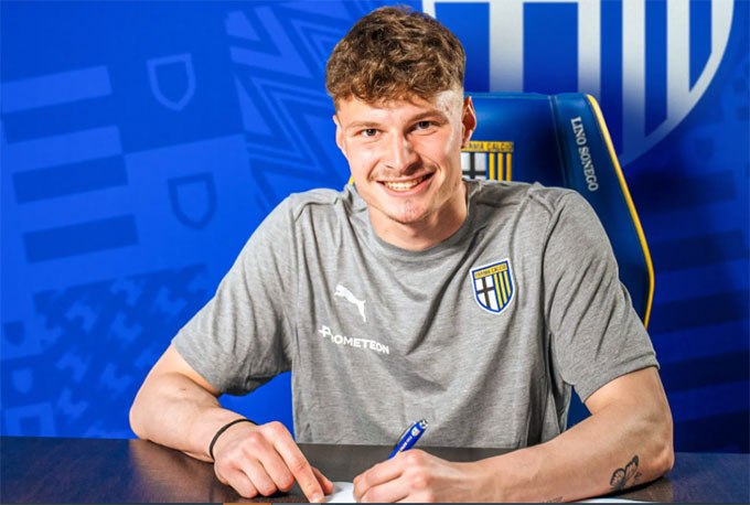 Filippo Rinaldi còn hợp đồng với Parma đến năm 2029