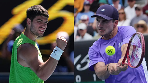  Nhận định tennis Carlos Alcaraz vs Tommy Paul, 09h30 ngày 25/1: Đẳng cấp số 1 thế giới