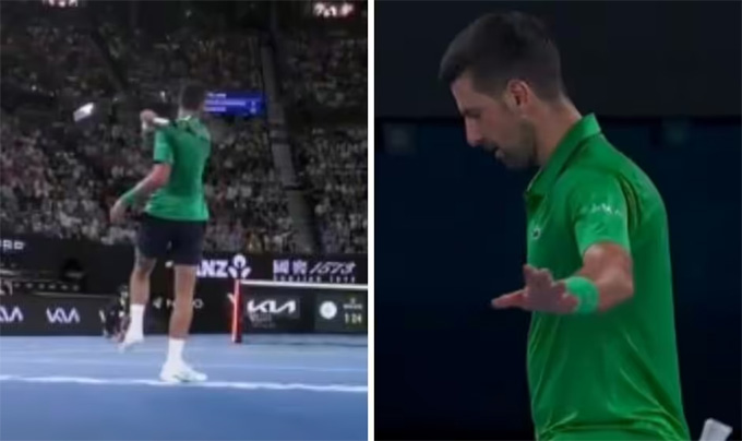Djokovic mất kiểm soát và suýt bị truất quyền thi đấu