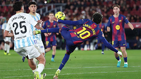  Lamine Yamal & cú ngả người 'ngoài hành tinh' đưa Barca trở lại ngôi đầu