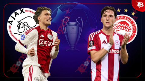  Nhận định bóng đá Ajax vs Olympiakos, 03h00 ngày 29/1: 'Ngược dòng' được không Ajax?