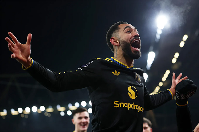 Cunha rất phấn khích với bàn thắng muộn, giúp MU thắng Arsenal 3-2