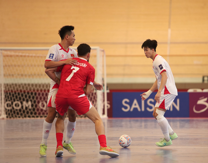 ĐT futsal Việt Nam đã có 2 chiến thắng ở bảng B. Ảnh - Phan Hồng