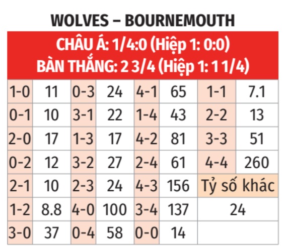 Wolves vs Bournemouth