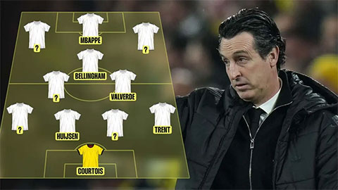  Đội hình Real Madrid sẽ ra sao nếu được dẫn dắt bởi Unai Emery?