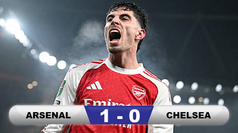  Kết quả Arsenal 1-0 Chelsea (tổng tỷ số 4-2): Pháo thủ vào chung kết