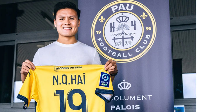 Quang Hải từng có 1 mùa khoác áo Pau FC