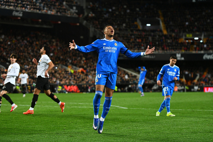 Mbappe đã có 38 bàn thắng cho Real Madrid trên mọi đấu trường ở mùa 2025/26