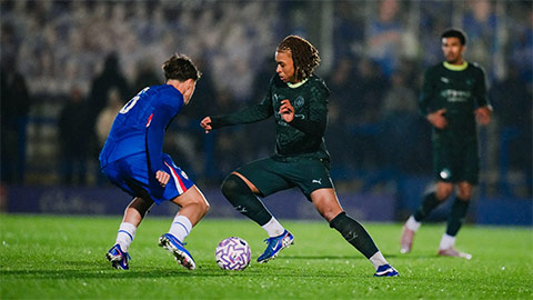  Man City đè bẹp Chelsea để vào tứ kết FA Youth Cup