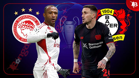  Nhận định bóng đá Olympiakos vs Leverkusen, 03h00 ngày 19/2: Khó phân thắng bại