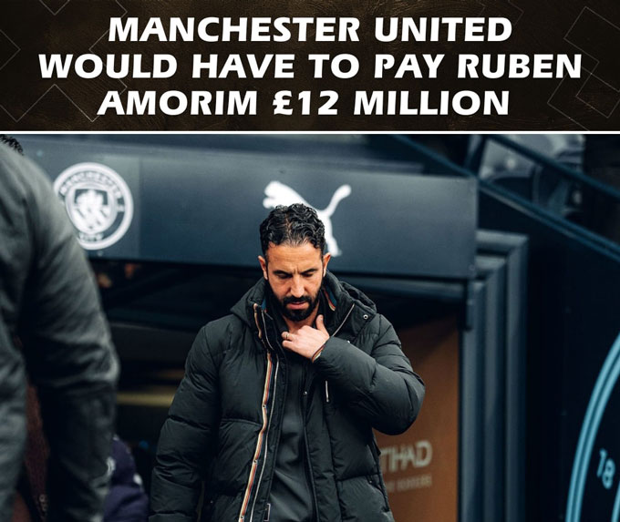 MU phải bồi thường cho Amorim 12 triệu bảng sau khi sa thải