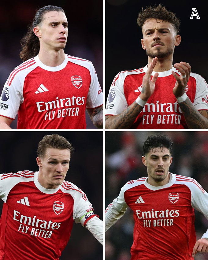 4 cầu thủ của Arsenal chưa chắc ra sân ở trận gặp Wolves