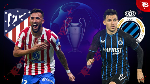  Nhận định bóng đá Atletico vs Club Brugge, 00h45 ngày 25/2: Atletico sẽ thắng chênh 1 bàn!