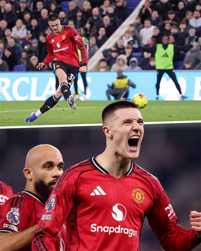 Pha lập công duy nhất của Sesko trước Everton