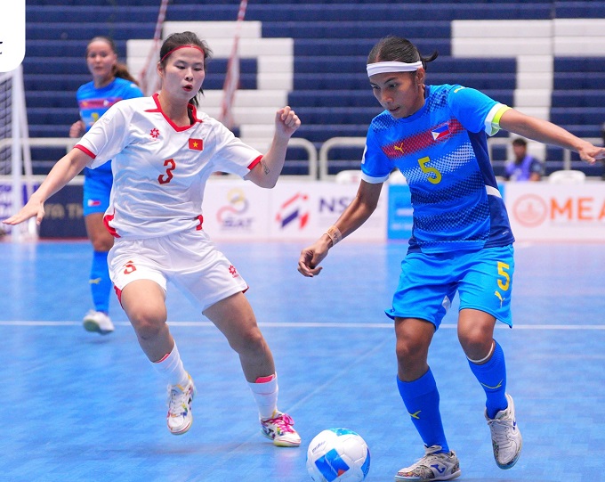 ĐT futsal nữ Việt Nam đã có chiến thắng giòn giã trước Philippines