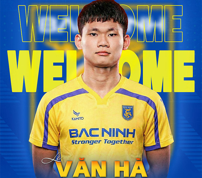 Trung vệ Lê Văn Hà gia nhập CLB Bắc Ninh với bản hợp đồng cho mượn từ CLB Hà Nội 
