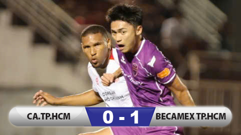  Kết quả CA TP.HCM 0–1 Becamex TP.HCM: Phung phí cơ hội, CA TP.HCM thua tiếc nuối