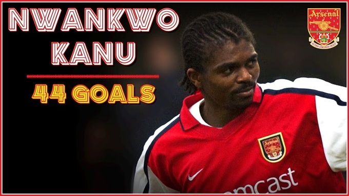 Kanu đã ghi 44 bàn thắng trong màu áo của Arsenal