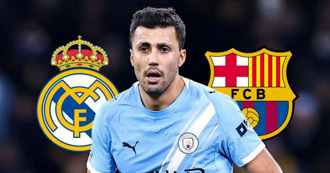 Cả Real và Barca đều muốn có Rodri