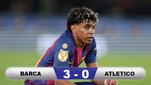  Kết quả Barca 3-0 Atletico (chung cuộc: 3-4): Blaugrana thành cựu vương