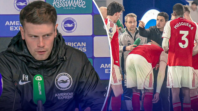Hurzeler công khai chỉ trích cách chơi của Arsenal