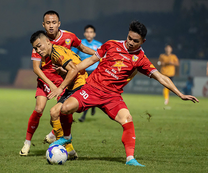 Thanh Hóa thua sát nút - Ảnh: Đức Cường