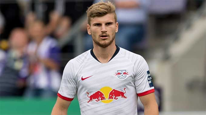 Werner trong màu áo CLB Leipzig