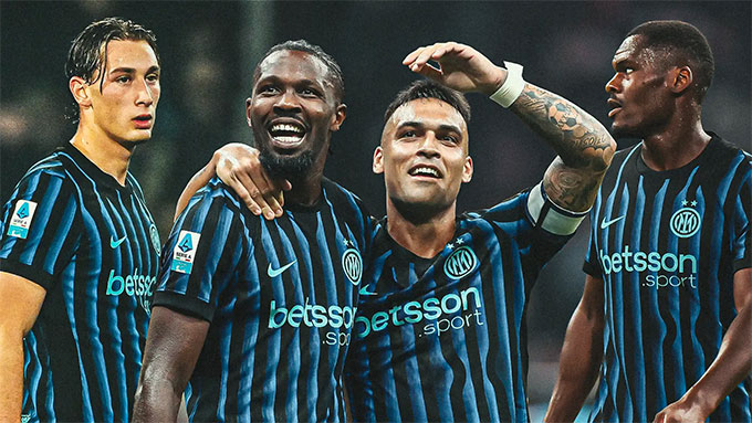 Vắng Lautaro (thứ 2 từ phải qua), hàng công Inter quên mất cách ghi bàn
