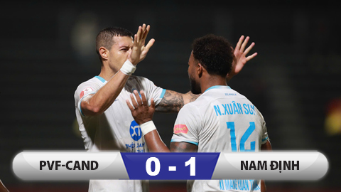  Kết quả PVF-CAND 0–1 Nam Định: Minh Long không thể cứu nguy cho đội nhà