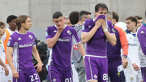  Fiorentina tụt xuống vị trí thứ 17 tại Serie A