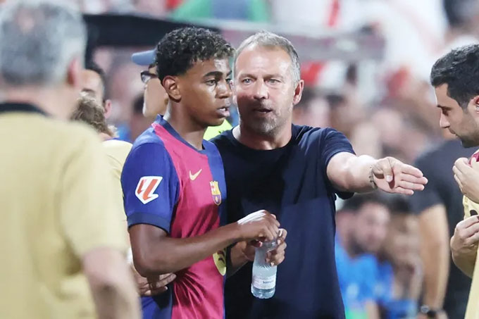 Flick cho rằng Yamal có trận đấu chưa tốt nhưng vẫn biết cách tỏa sáng đúng lúc