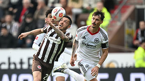  St. Pauli hòa Frankfurt 0-0, tiếp tục tích lũy điểm trong cuộc đua trụ hạng