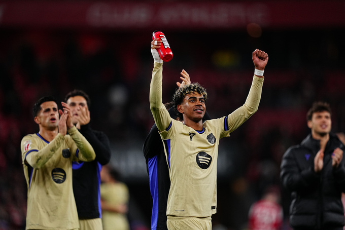 Niềm vui của Yamal sau khi lập siêu phẩm